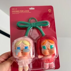 Crying for Love Plush Hanging Toy Set - Green and Red